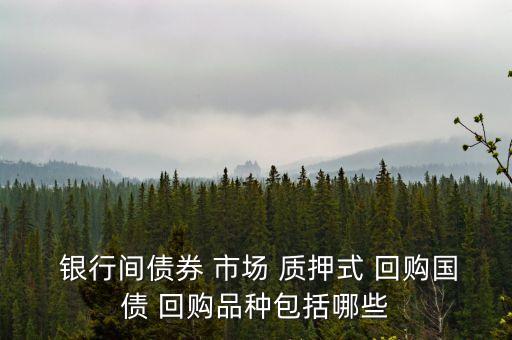 銀行間市場質押式回購