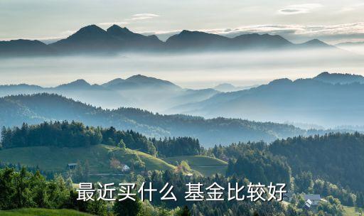最近買(mǎi)什么 基金比較好