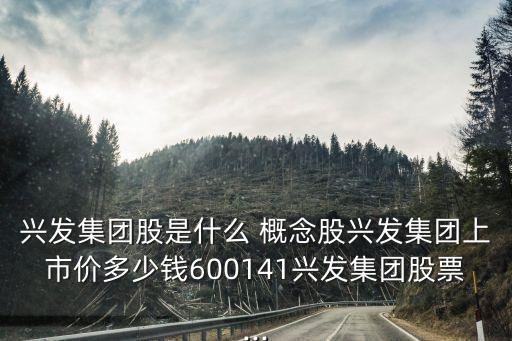 興發(fā)集團(tuán)股是什么 概念股興發(fā)集團(tuán)上市價多少錢600141興發(fā)集團(tuán)股票...