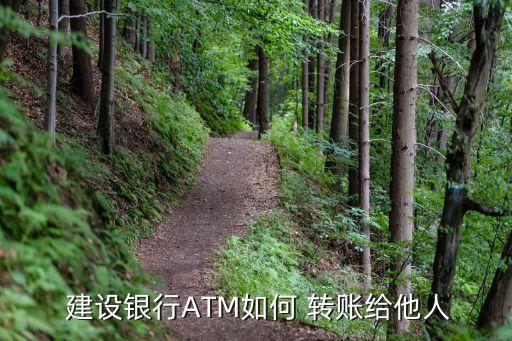 建設銀行atm轉賬流程