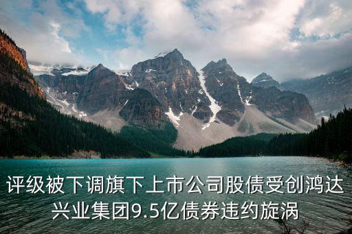 評級被下調(diào)旗下上市公司股債受創(chuàng)鴻達(dá)興業(yè)集團(tuán)9.5億債券違約旋渦