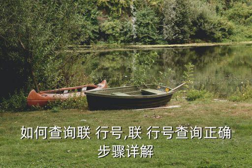 如何查詢(xún)聯(lián) 行號(hào),聯(lián) 行號(hào)查詢(xún)正確步驟詳解