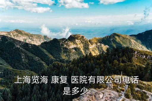 上海覽?？祻?fù)醫(yī)院