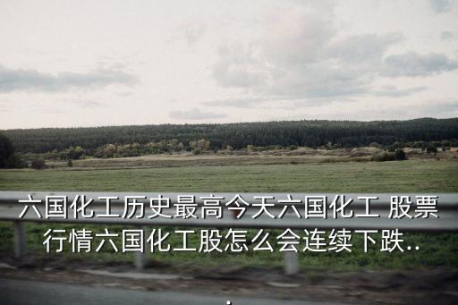 六國化工歷史最高今天六國化工 股票 行情六國化工股怎么會(huì)連續(xù)下跌...