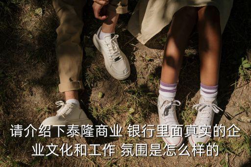 請(qǐng)介紹下泰隆商業(yè) 銀行里面真實(shí)的企業(yè)文化和工作 氛圍是怎么樣的