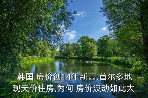  韓國 房價(jià)創(chuàng)14年新高,首爾多地現(xiàn)天價(jià)住房,為何 房價(jià)波動(dòng)如此大