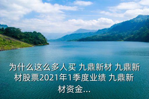 為什么這么多人買 九鼎新材 九鼎新材股票2021年1季度業(yè)績(jī) 九鼎新材資金...