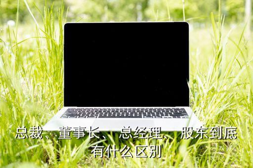 總裁、董事長、 總經(jīng)理、 股東到底有什么區(qū)別
