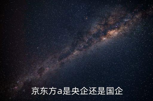  京東方a是央企還是國企
