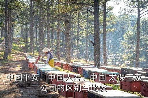 中國(guó)平安、中國(guó)人壽、中國(guó) 太保三家公司的區(qū)別與比較