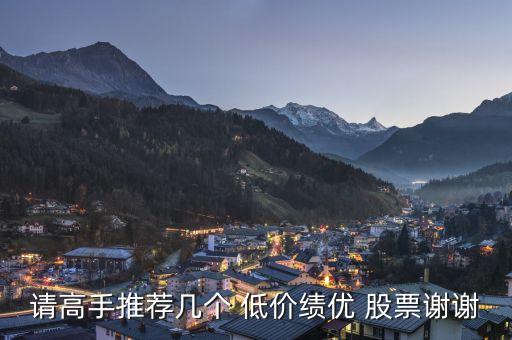 請高手推薦幾個(gè) 低價(jià)績優(yōu) 股票謝謝