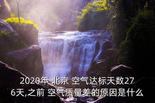 2020年 北京 空氣達標天數(shù)276天,之前 空氣質(zhì)量差的原因是什么