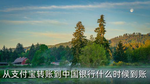 從支付寶轉(zhuǎn)賬到中國(guó)銀行什么時(shí)候到賬
