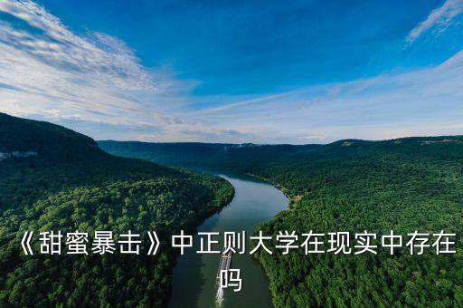 《甜蜜暴擊》中正則大學在現(xiàn)實中存在嗎