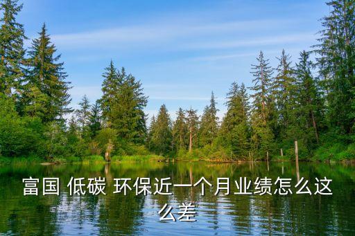 富國 低碳 環(huán)保近一個(gè)月業(yè)績(jī)?cè)趺催@么差