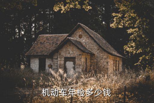 機(jī)動車年檢多少錢