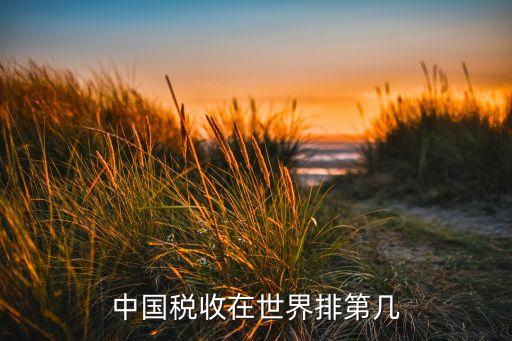 中國(guó)稅收在世界排第幾
