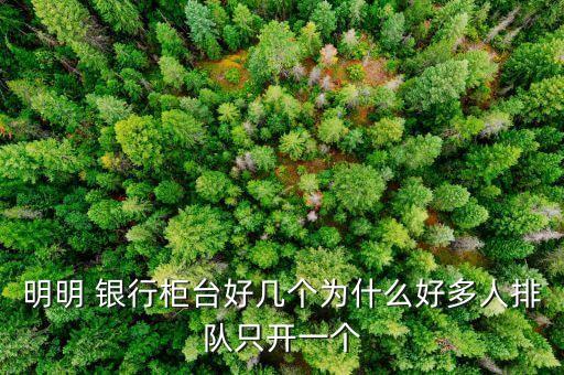 明明 銀行柜臺(tái)好幾個(gè)為什么好多人排隊(duì)只開一個(gè)