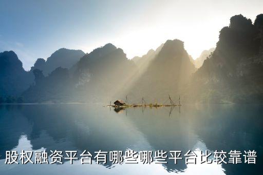 股權融資平臺有哪些哪些平臺比較靠譜