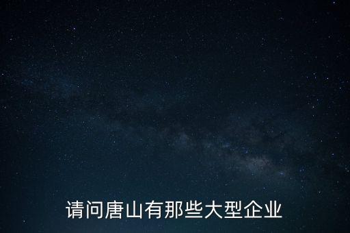 請(qǐng)問唐山有那些大型企業(yè)