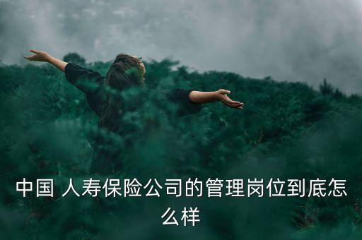 中國 人壽保險(xiǎn)公司的管理崗位到底怎么樣
