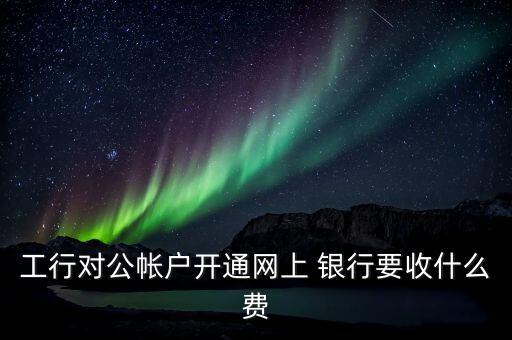 工行對(duì)公帳戶開(kāi)通網(wǎng)上 銀行要收什么費(fèi)
