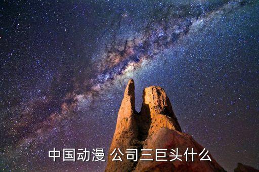 中國動(dòng)漫 公司三巨頭什么