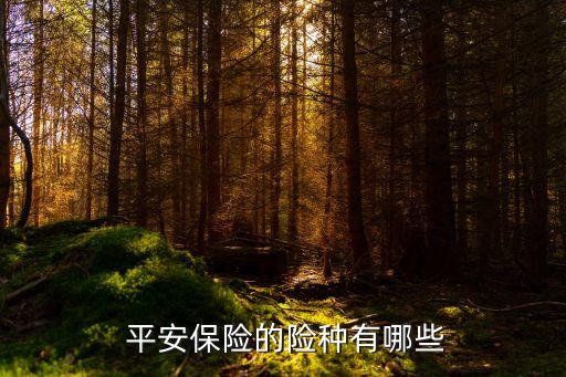 中國平安壽險種類,平安壽險種類有哪些