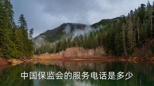 中國保監(jiān)會(huì)的服務(wù)電話是多少