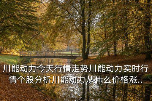 川能動(dòng)力今天行情走勢川能動(dòng)力實(shí)時(shí)行情個(gè)股分析川能動(dòng)力從什么價(jià)格漲...