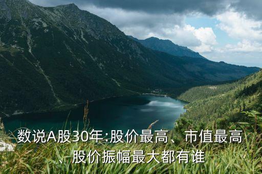 數(shù)說A股30年:股價(jià)最高、市值最高、股價(jià)振幅最大都有誰