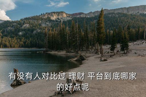 有沒有人對比過 理財 平臺到底哪家的好點(diǎn)呢