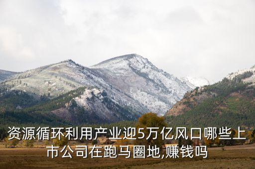 資源循環(huán)利用產(chǎn)業(yè)迎5萬(wàn)億風(fēng)口哪些上市公司在跑馬圈地,賺錢嗎