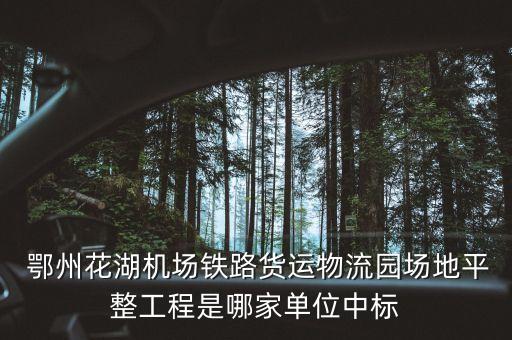  鄂州花湖機(jī)場鐵路貨運(yùn)物流園場地平整工程是哪家單位中標(biāo)