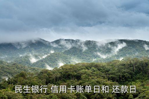 民生銀行信用卡還款時(shí)間,民生信用卡還款超過(guò)幾天算逾期?