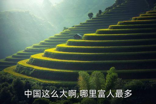 中國這么大啊,哪里富人最多