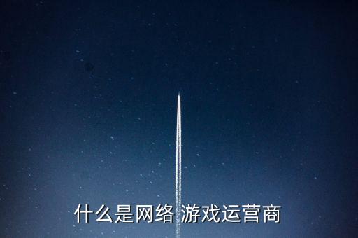 什么是網絡 游戲運營商