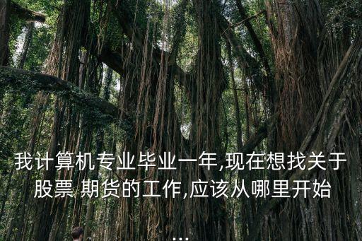 我計(jì)算機(jī)專(zhuān)業(yè)畢業(yè)一年,現(xiàn)在想找關(guān)于 股票 期貨的工作,應(yīng)該從哪里開(kāi)始...