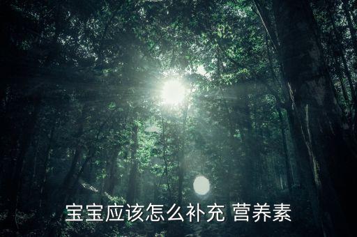 寶寶應(yīng)該怎么補(bǔ)充 營養(yǎng)素