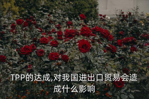TPP的達(dá)成,對(duì)我國進(jìn)出口貿(mào)易會(huì)造成什么影響