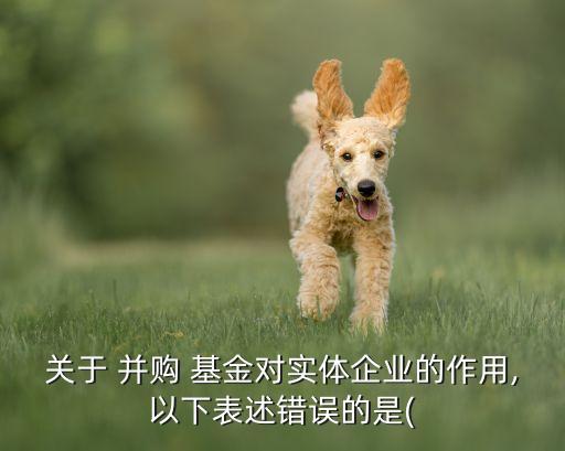 關(guān)于 并購 基金對實(shí)體企業(yè)的作用,以下表述錯誤的是(