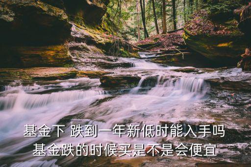  基金下 跌到一年新低時(shí)能入手嗎 基金跌的時(shí)候買是不是會便宜