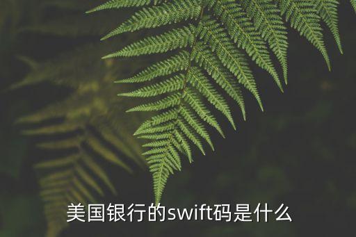 美國(guó)銀行的swift碼是什么